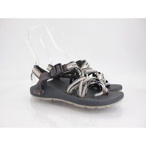 Chaco Women ZX/2 Sandal Sz 7 Outdoor Hike Black Gray Strappy Thong Adjustable